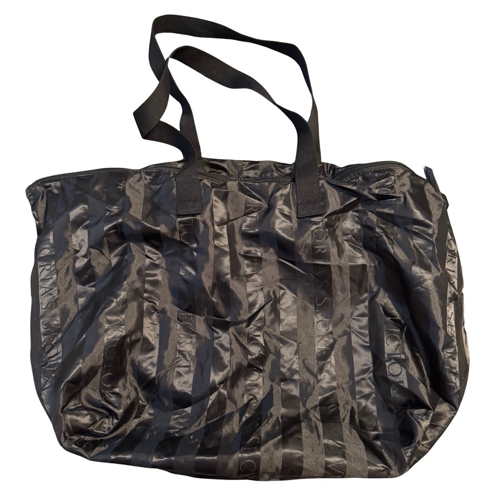 Victoria's Secret Packable Weekender Bag Foldable Zip Tote - Picture 5 of 8